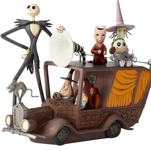 The Nightmare Before Christmas Characters on Mayor's Car Figurine